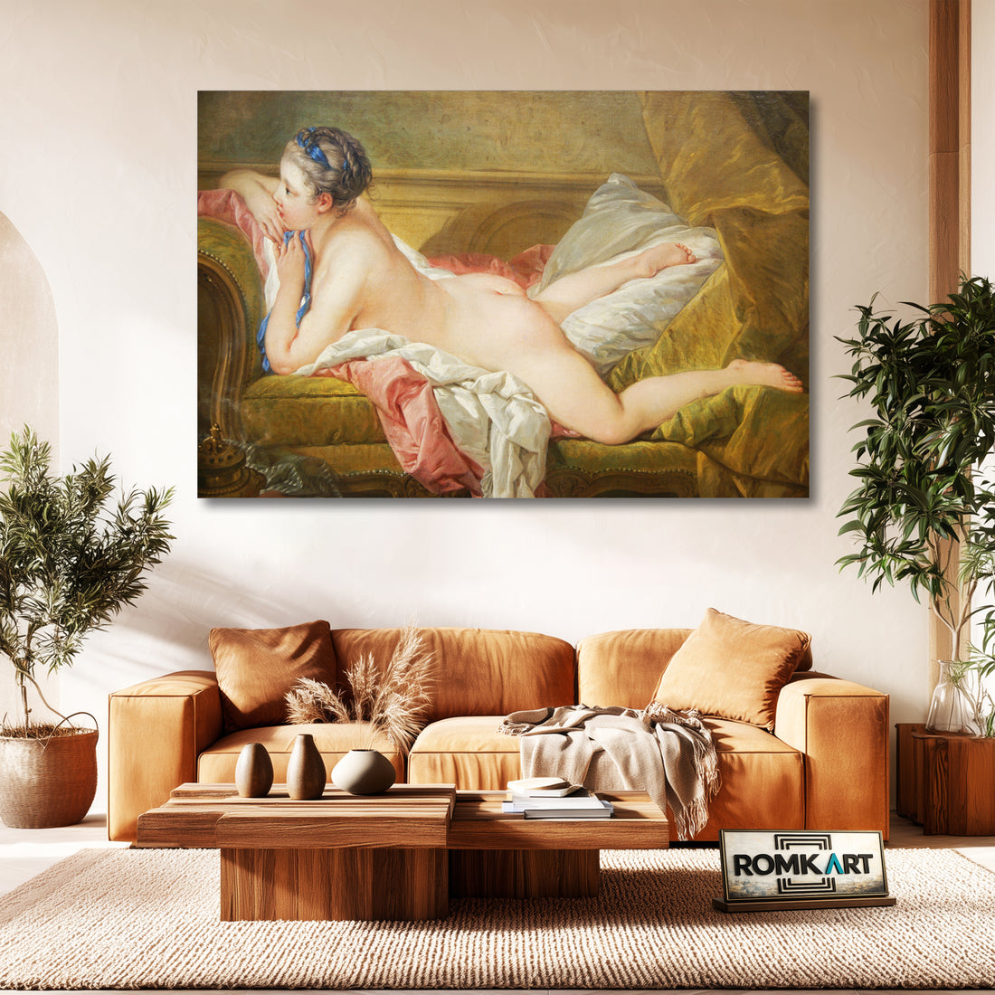 Francois Boucher Resting Girl 1752 – Reproduction