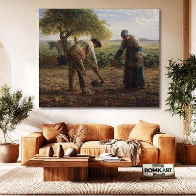 Jean-francois Millet Potato Planters 1861 – Reproduction