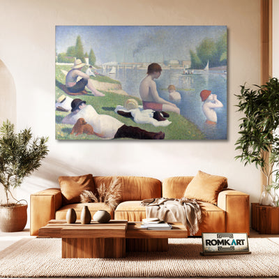 Georges Seurat Bathers At Asnires 1884-1887 – Reproduction