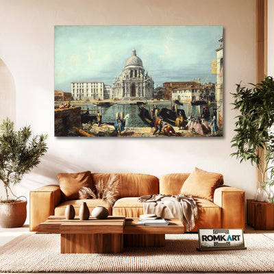 Canaletto Venice The Church Of Santa Maria Della Salute Venice – Reproduction