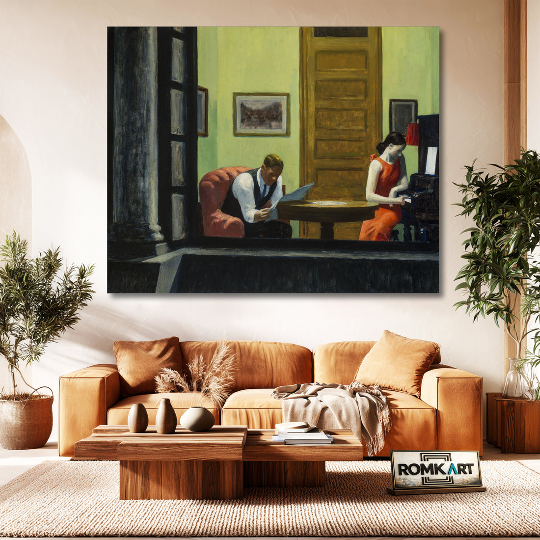 Edward Hopper Room In New York 1932 – Reproduction