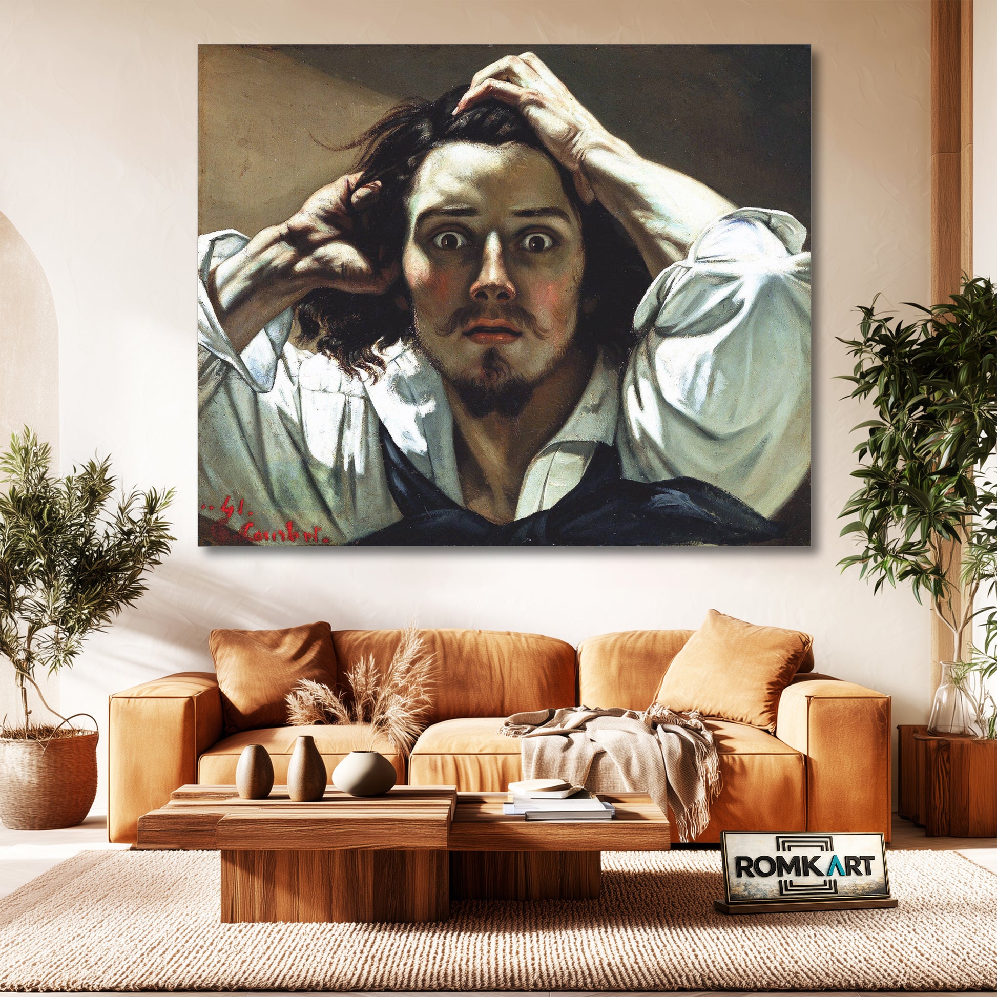Gustave Courbet Desperation The Desperate Man 1843 – Reproduction