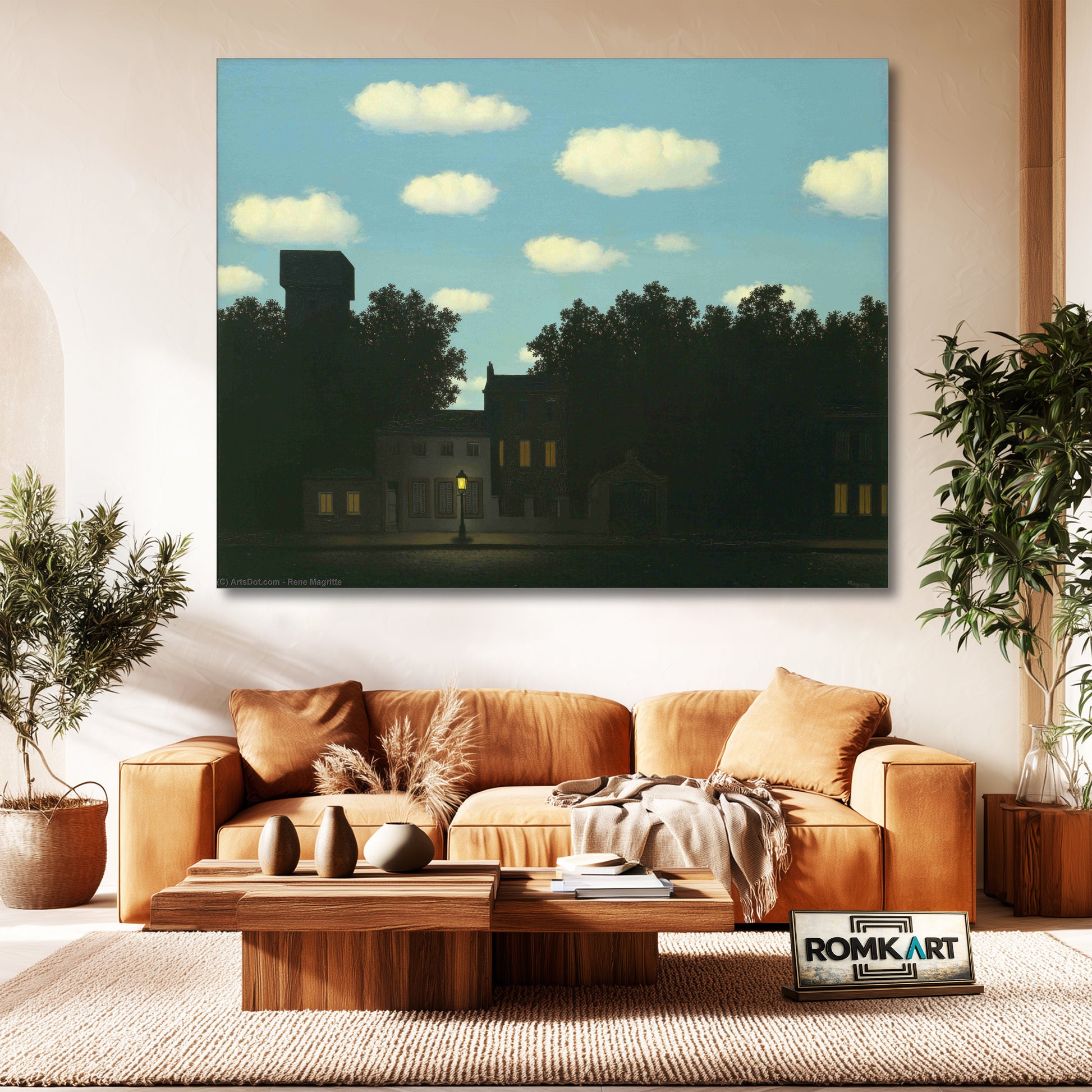 Rene Magritte The Empire of Light II (1950) – Reproduction