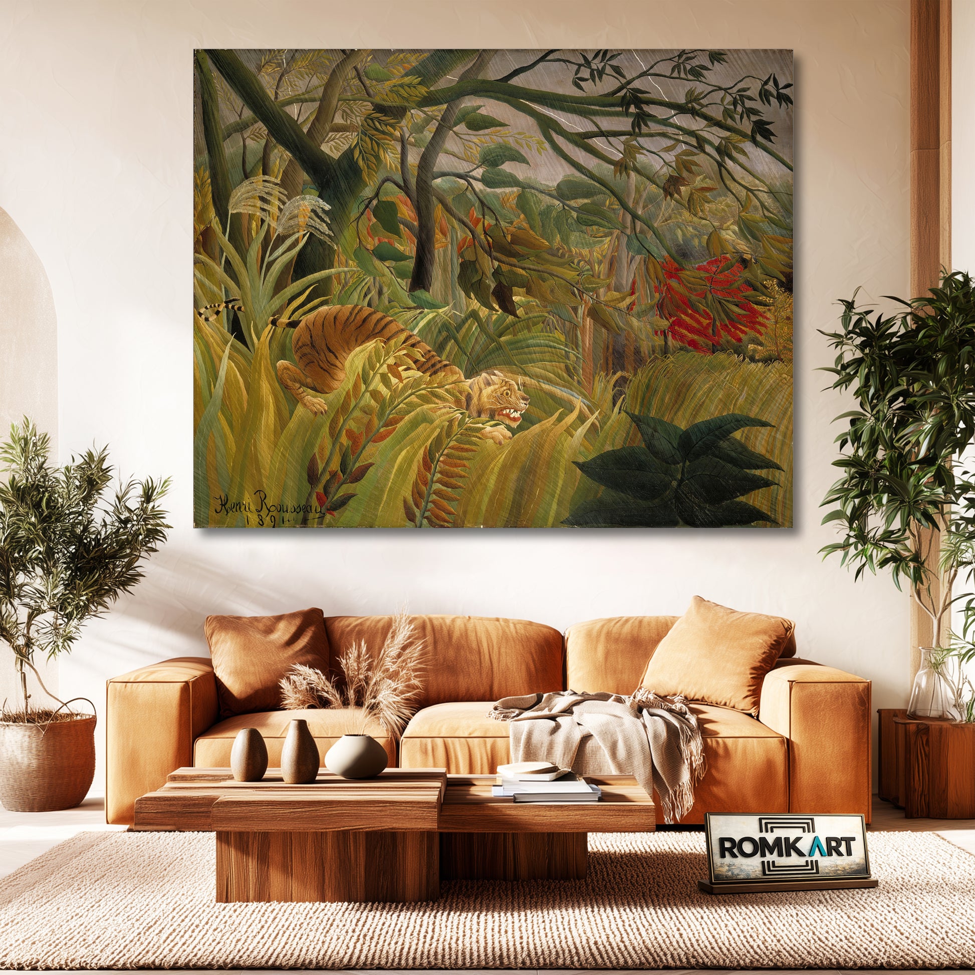Henri Rousseau Tiger In A Tropical Storm - Surprised 1891 – Reproduction