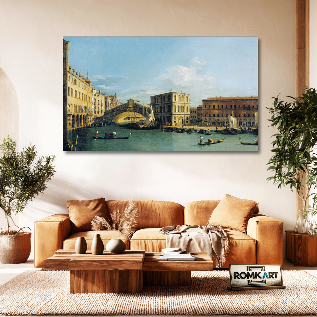 Canaletto The Rialto Bridge From The North In 1726-1727 – Reproduction