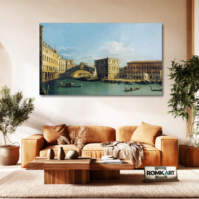 Canaletto The Rialto Bridge From The North In 1726-1727 – Reproduction