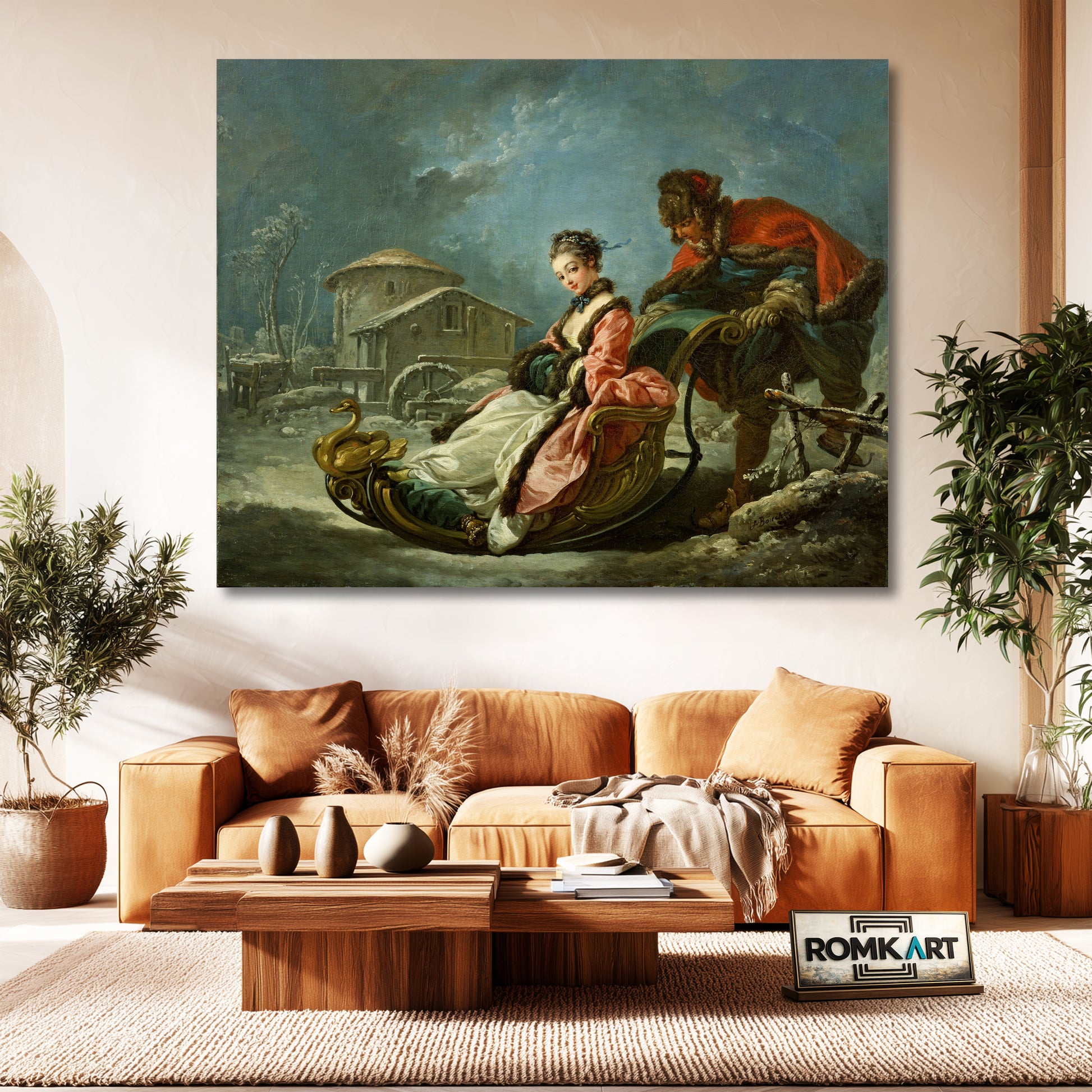 Francois Boucher The Four Seasons Winter 1755 – Reproduction