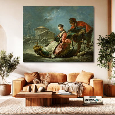 Francois Boucher The Four Seasons Winter 1755 – Reproduction
