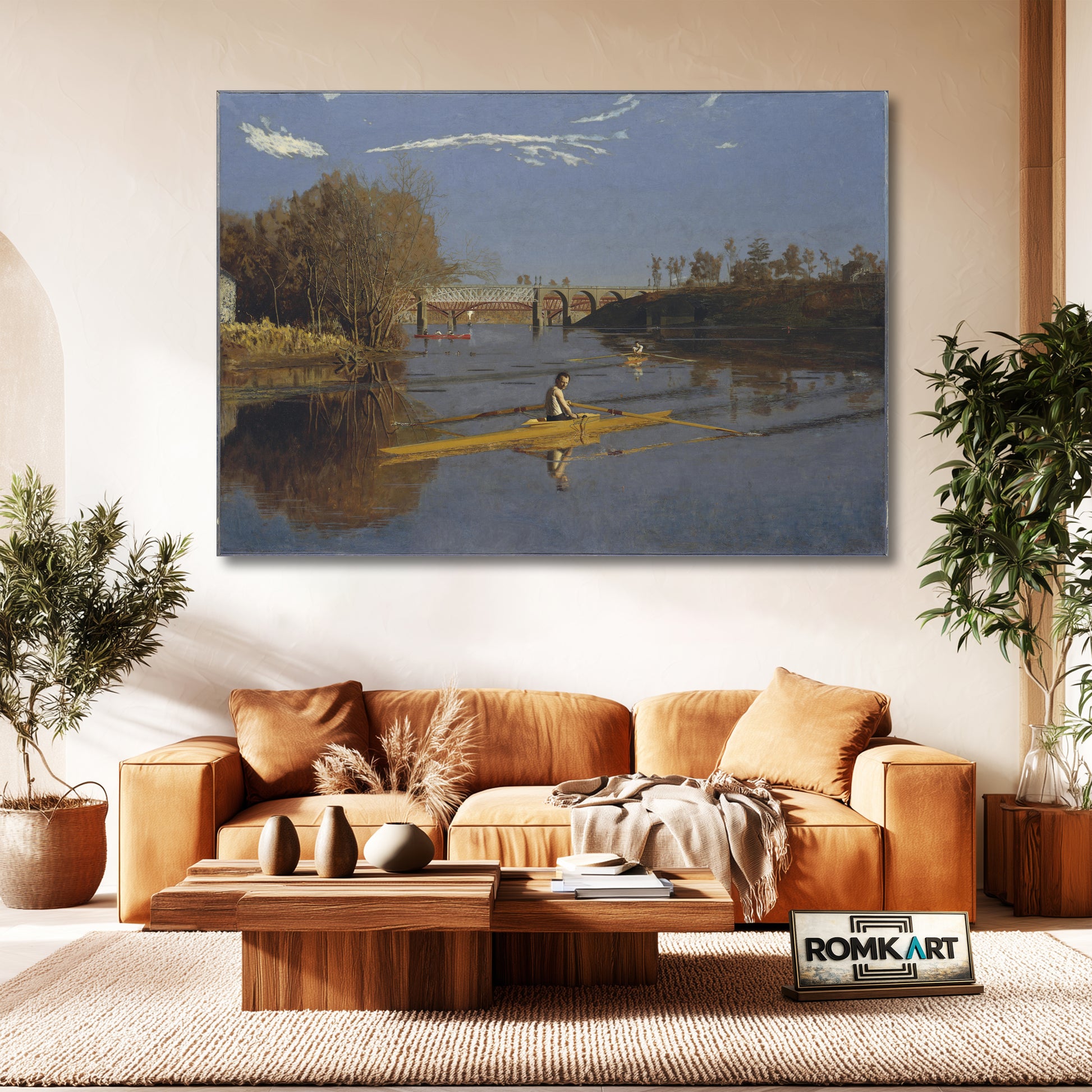 Thomas Eakins Max Schmitt In A Single Scull 1871 – Reproduction