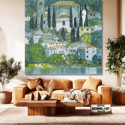 Gustav Klimt Church In Cassone 1913 – Reproduction