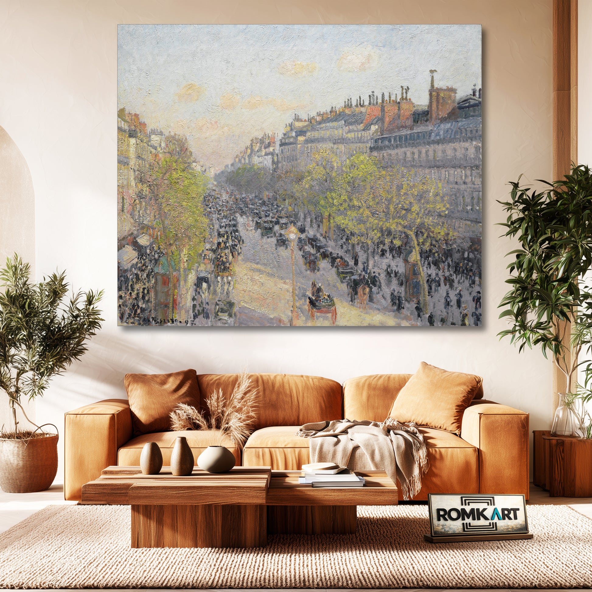 Camille Pissarro The Boulevard Montmartre Twilight 1897 – Reproduction