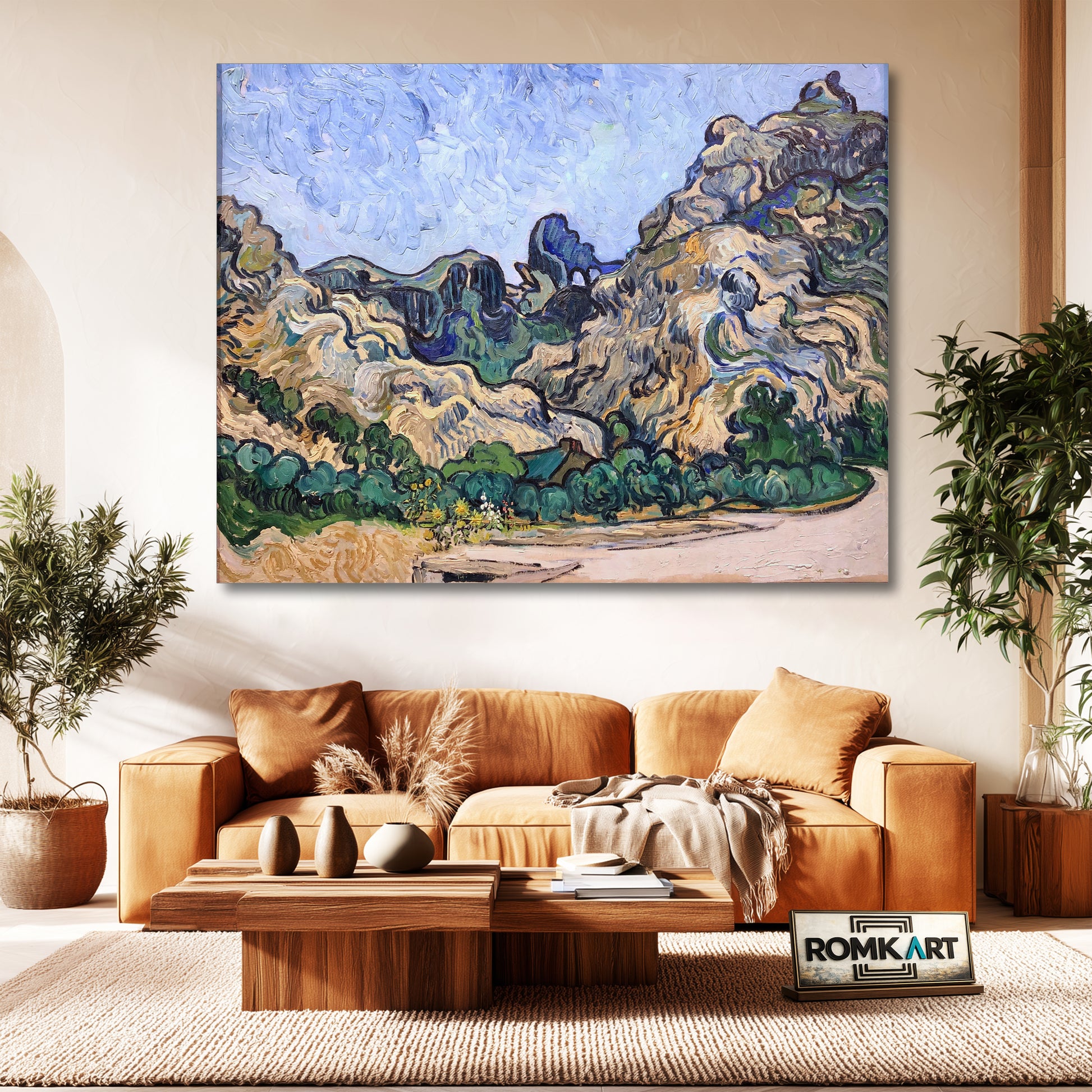Vincent Van Gogh Mountains At Saint-rmy 1889 – Reproduction