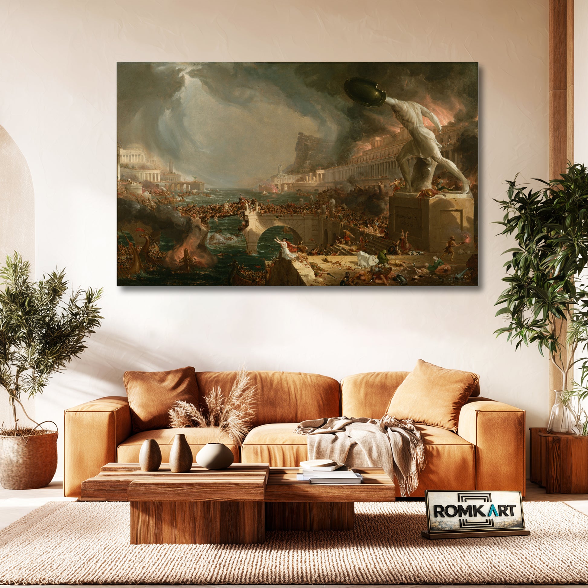 Thomas Cole The Course Of Empire Destruction 1836 – Reproduction