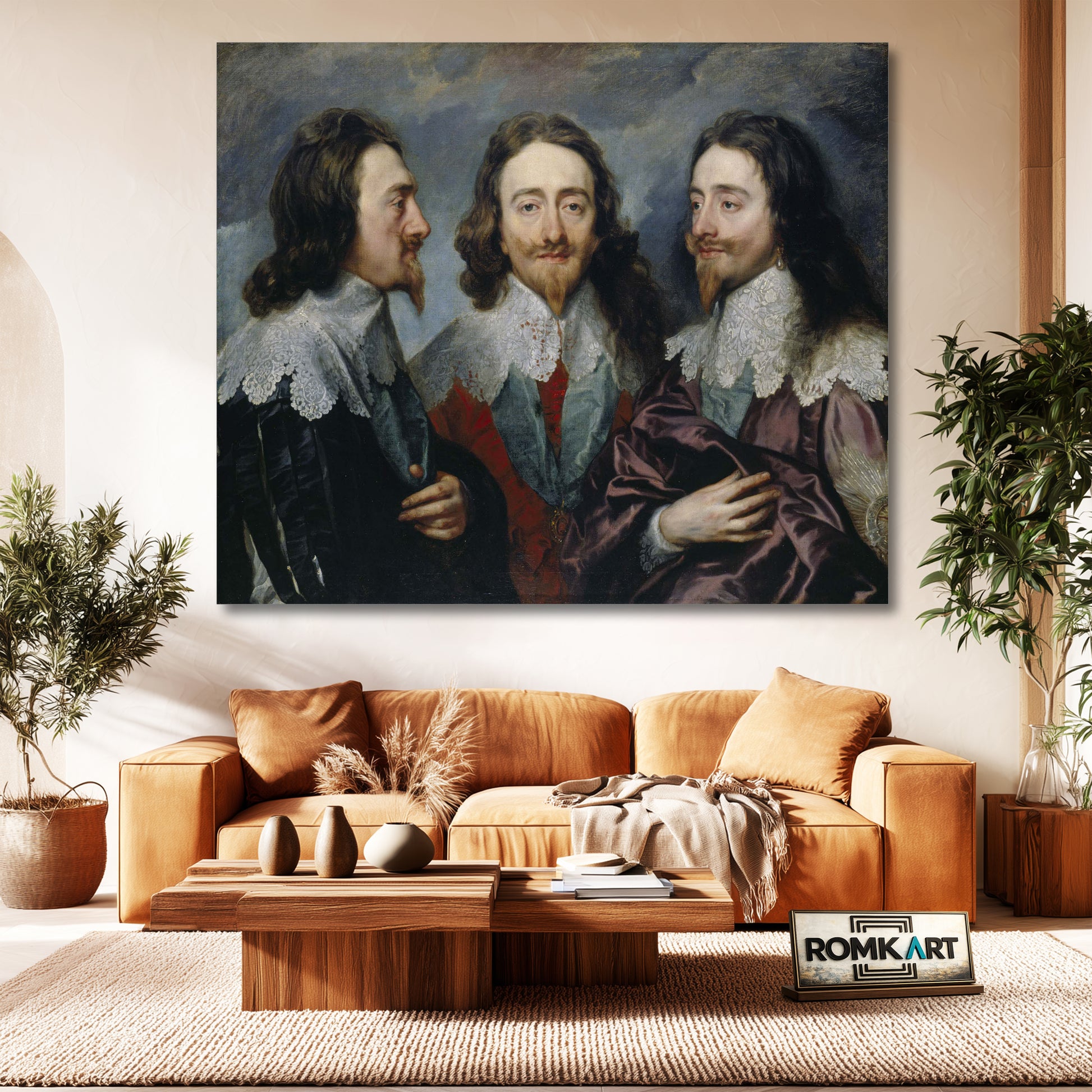 Anthony Van Dyck Triple portrait of Charles I 1635 – Reproduction