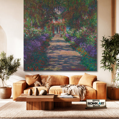 Claude Monet Pathway In Monet Garden At Giverny 1902 – Reproduction