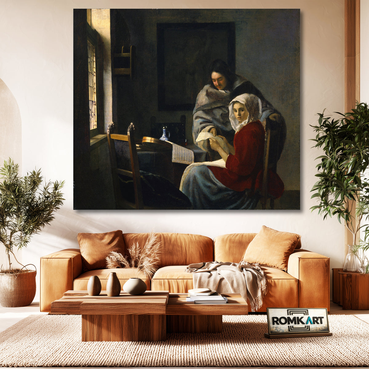 Johannes Vermeer Girl Interrupted At Her Music 1658 – Reproduction