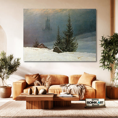 Caspar David Friedrich Winter Landscape With Church 1811 – Reproduction