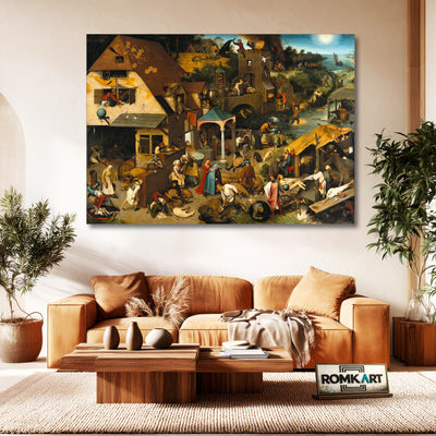 Pieter Bruegel The Elder The Dutch Proverbs 1559 – Reproduction