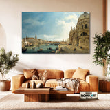 Canaletto Venice The Grand Canal With Santa Maria Della Salute Towards The Bacino – Reproduction