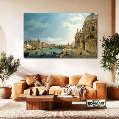 Canaletto Venice The Grand Canal With Santa Maria Della Salute Towards The Bacino – Reproduction