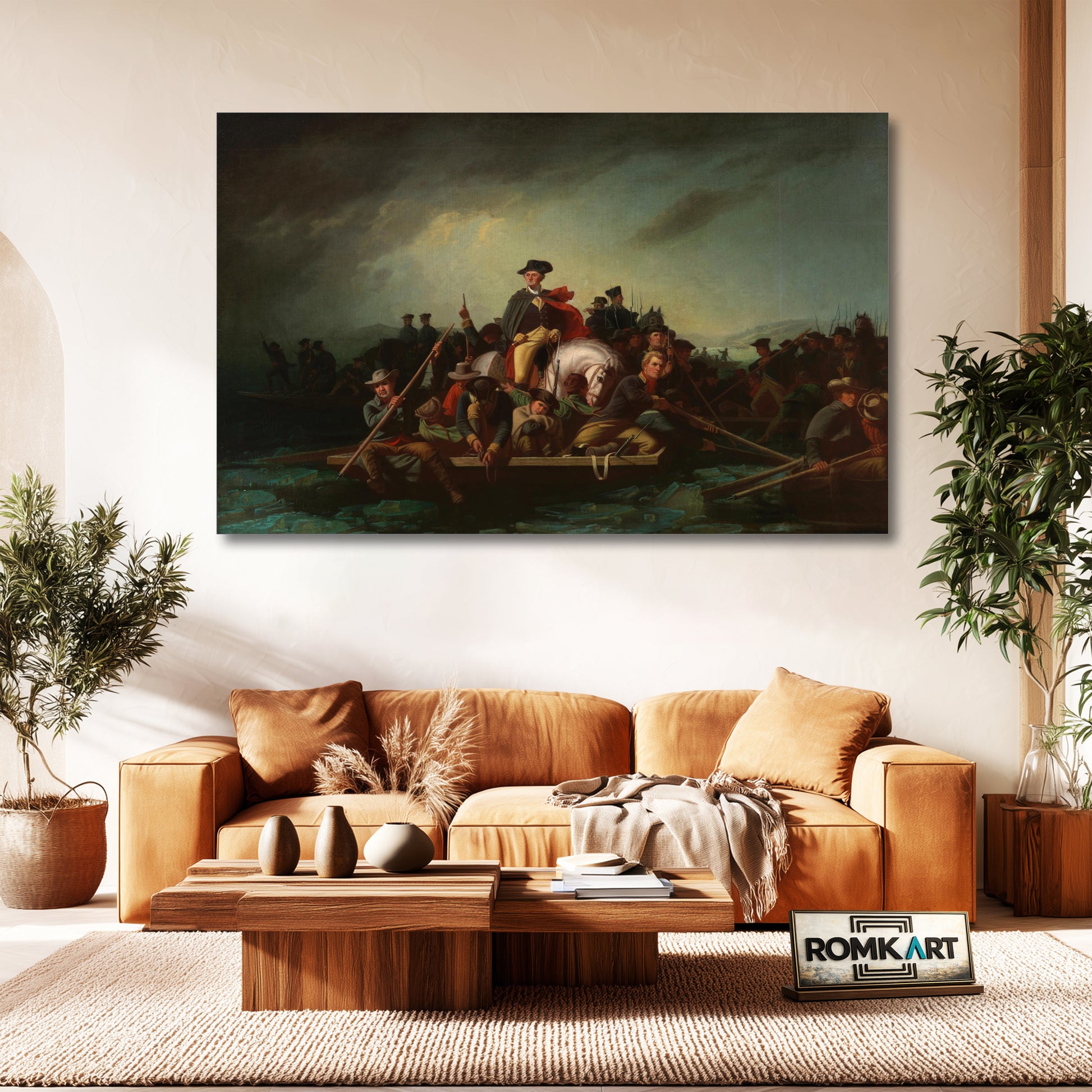 George Caleb Bingham Washington Crossing The Delaware 1856 – Reproduction