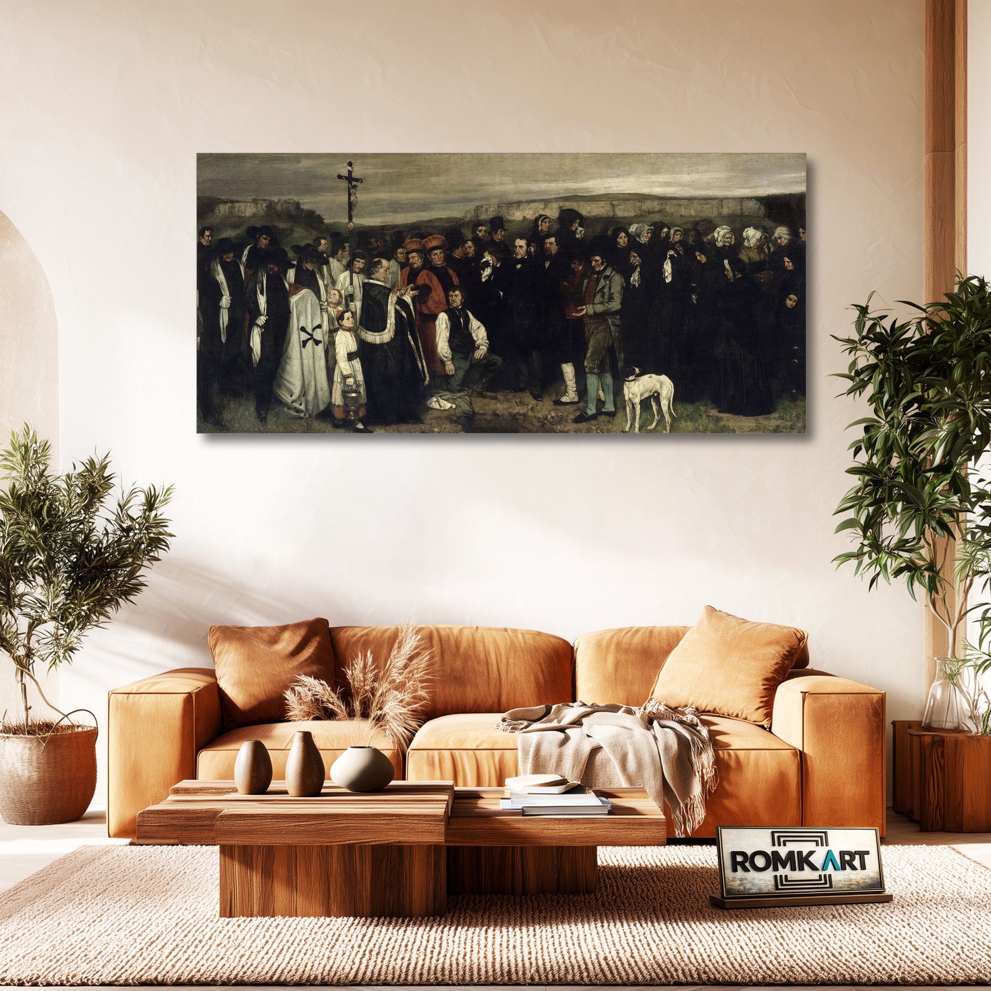 Gustave Courbet A Burial At Ornans 1850 – Reproduction