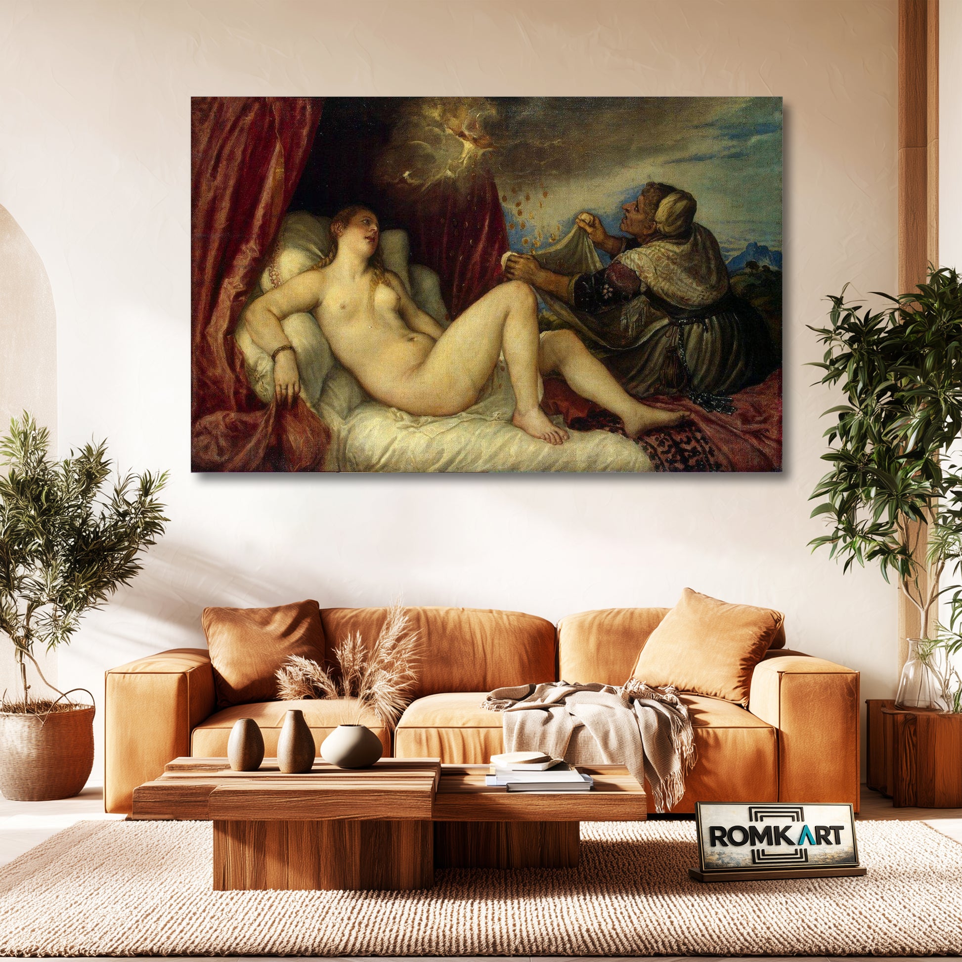 Titian Danae 1553 - 1554 – Reproduction