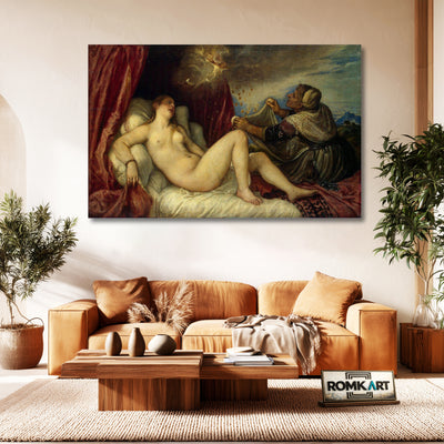 Titian Danae 1553 - 1554 – Reproduction