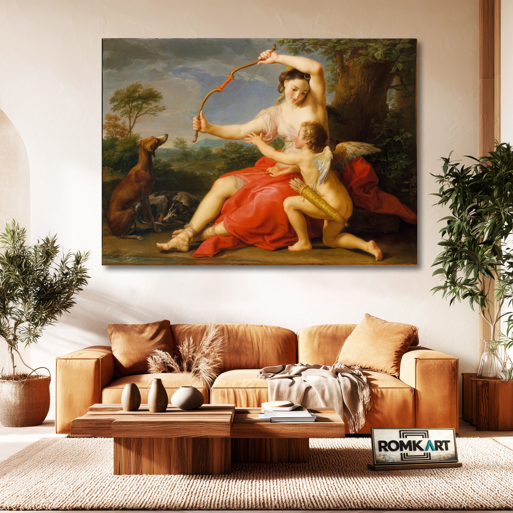 Pompeo Batoni Diana And Cupid 1761 – Reproduction