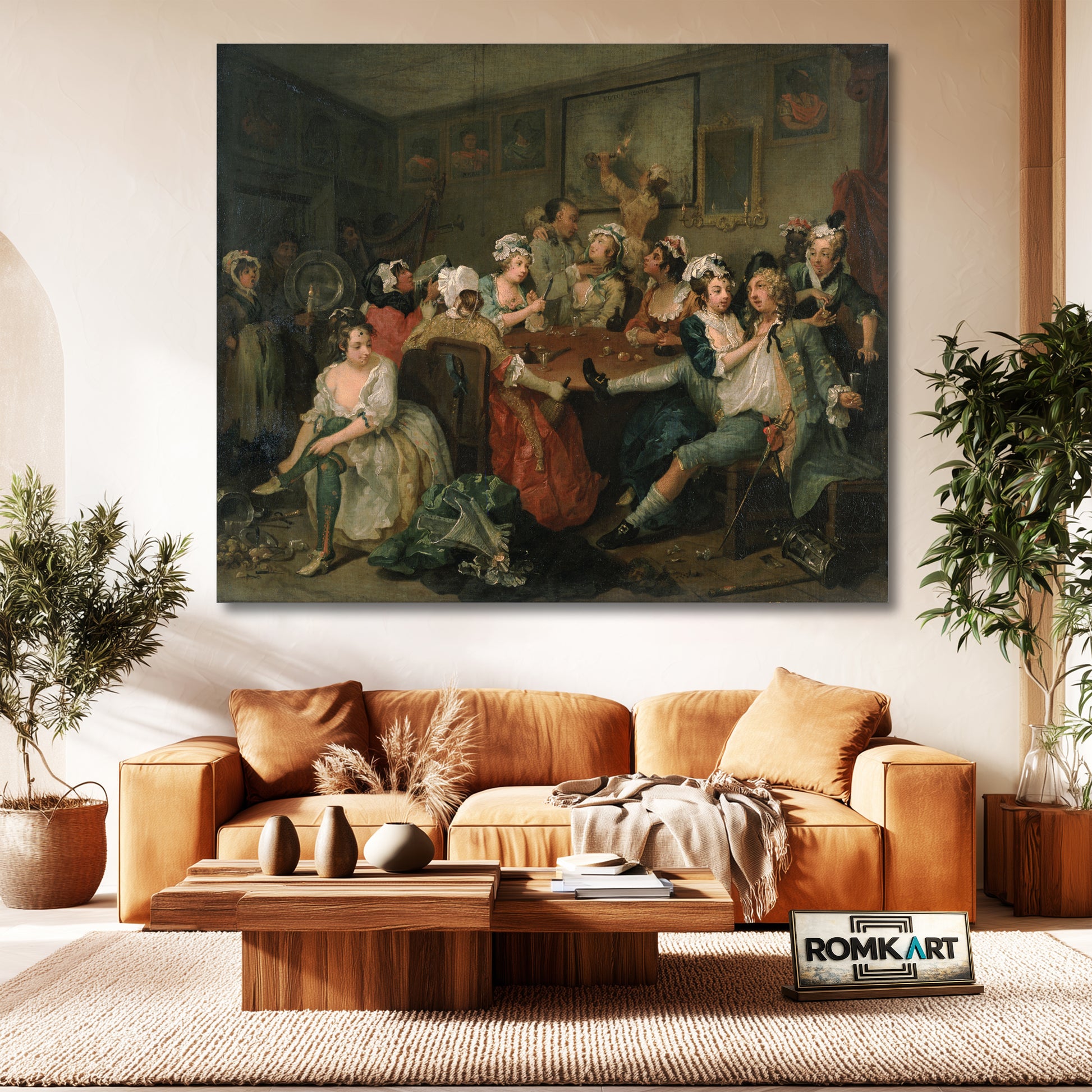 William Hogarth The Rake #39;s Progress The Orgy Or The Tavern Scene 1732-1735 – Reproduction