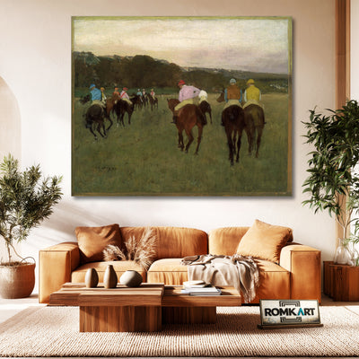 Edgar Degas Racehorses At Longchamp C 1871-74 – Reproduction