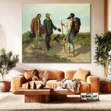 Gustave Courbet The Meeting Or Bonjour Monsieur Courbet 1854 – Reproduction