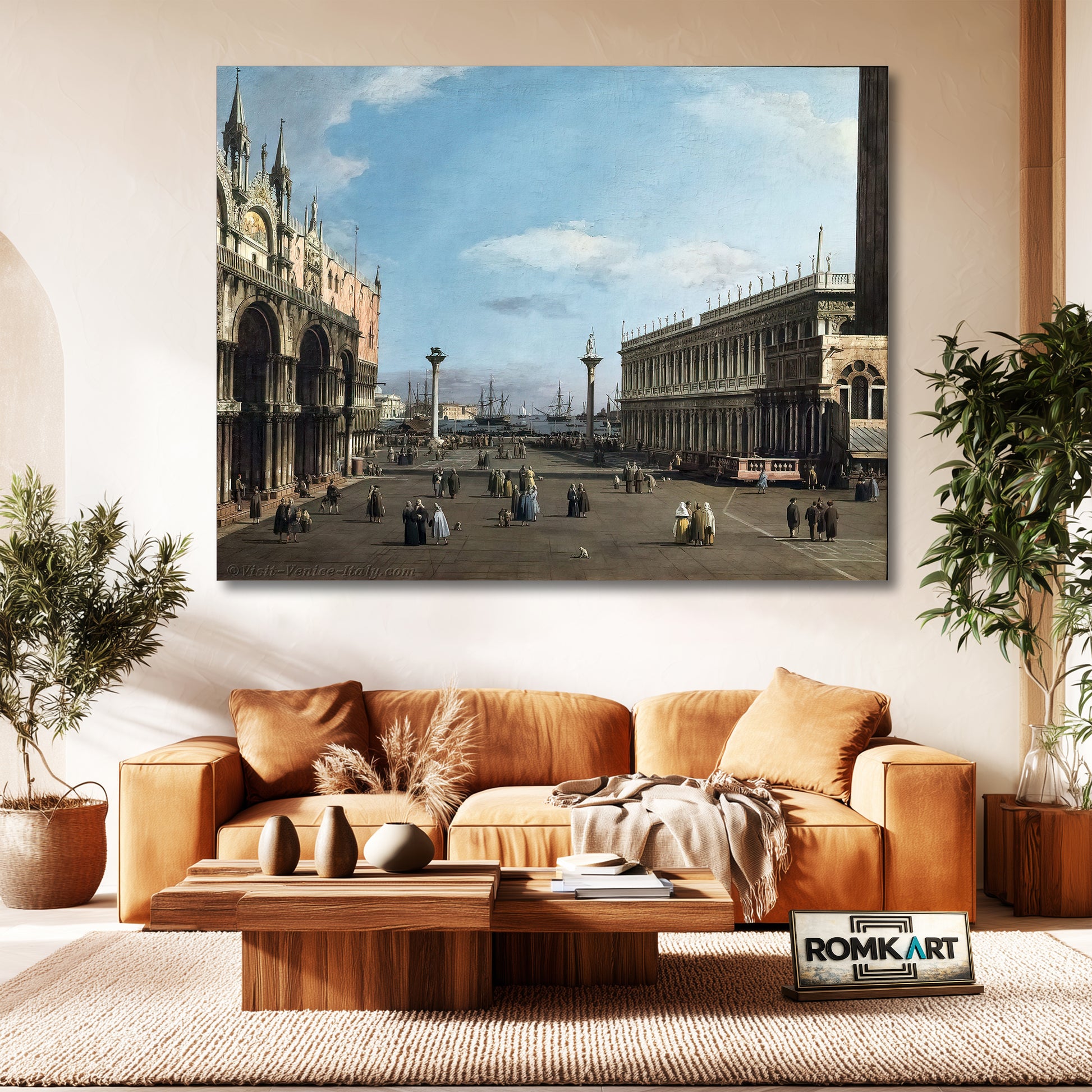 Canaletto Venice The Piazzeta And San Marco Library 1741 – Reproduction