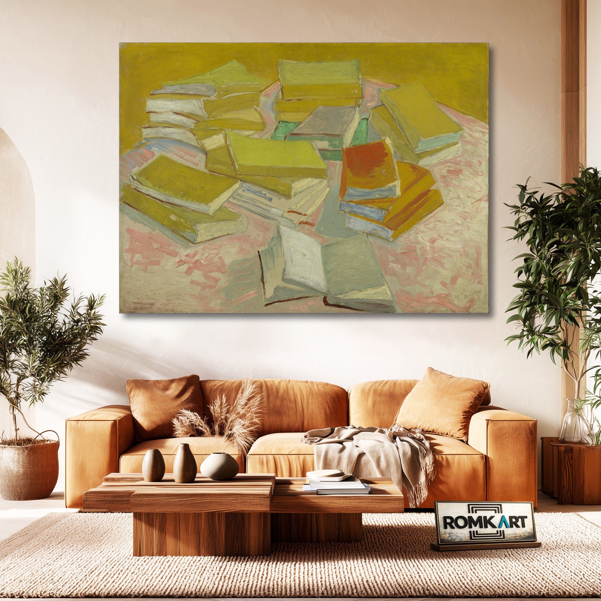 Vincent Van Gogh Piles Of French Novels 1887 – Reproduction