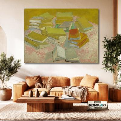 Vincent Van Gogh Piles Of French Novels 1887 – Reproduction