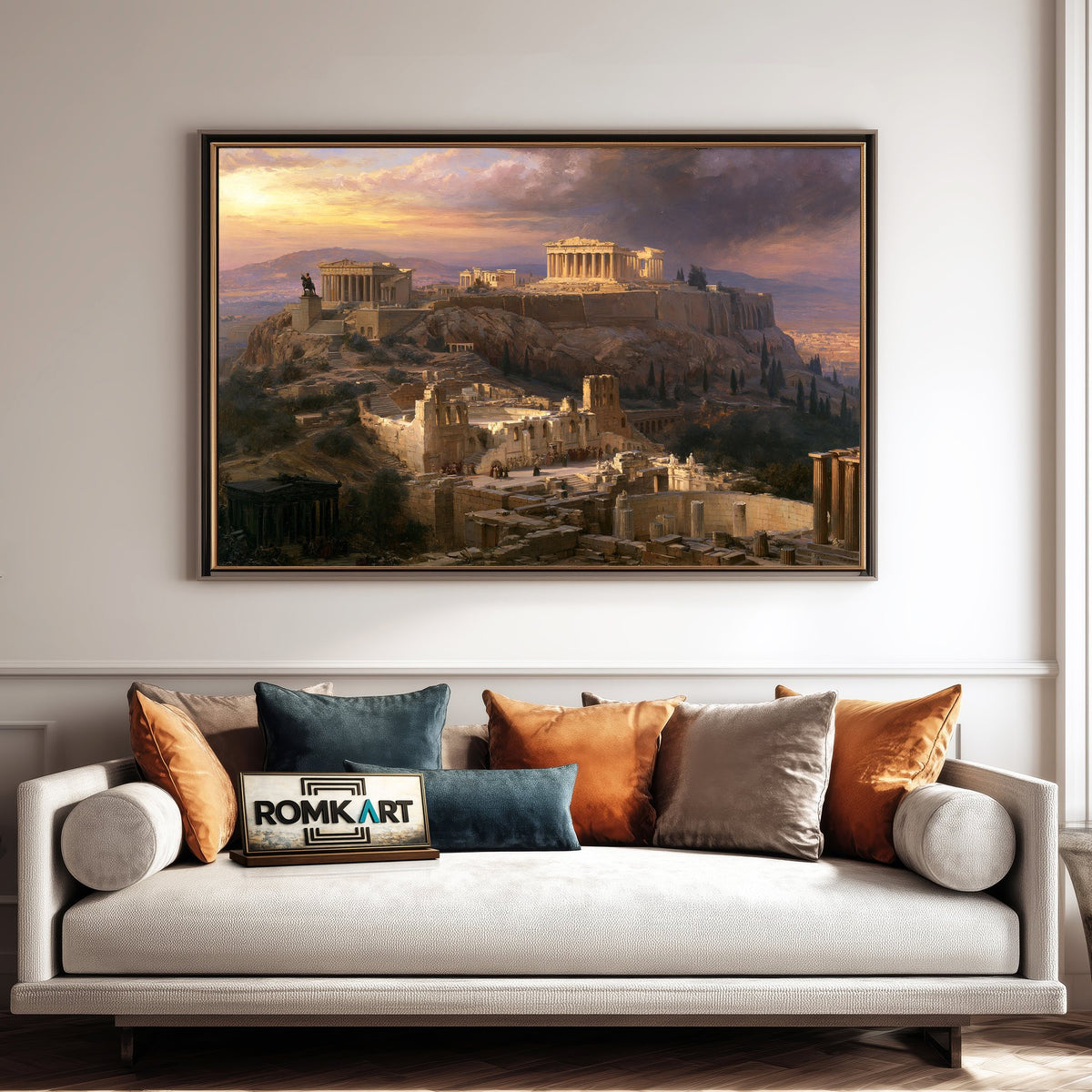 Acropolis of Athens Architectural Oil Painting