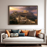 Acropolis of Athens Architectural Oil Painting
