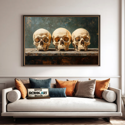 Skulls Abstract Oil Painting