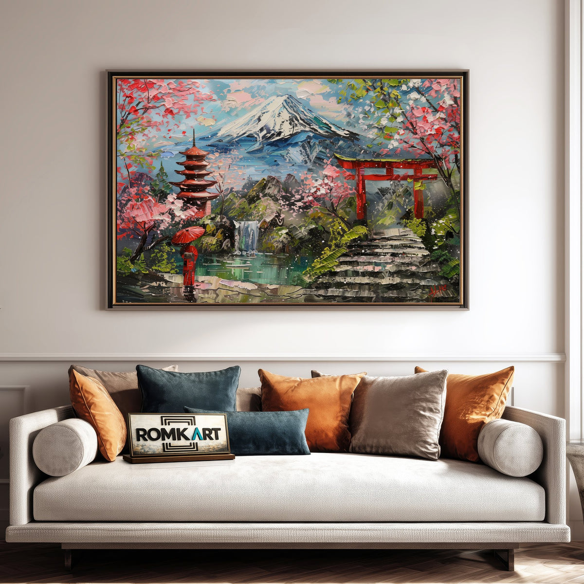 Japanese Garden Art Asian Art Oil Painting