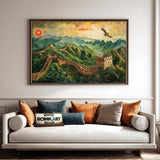 Great Wall Architectural Oil Painting
