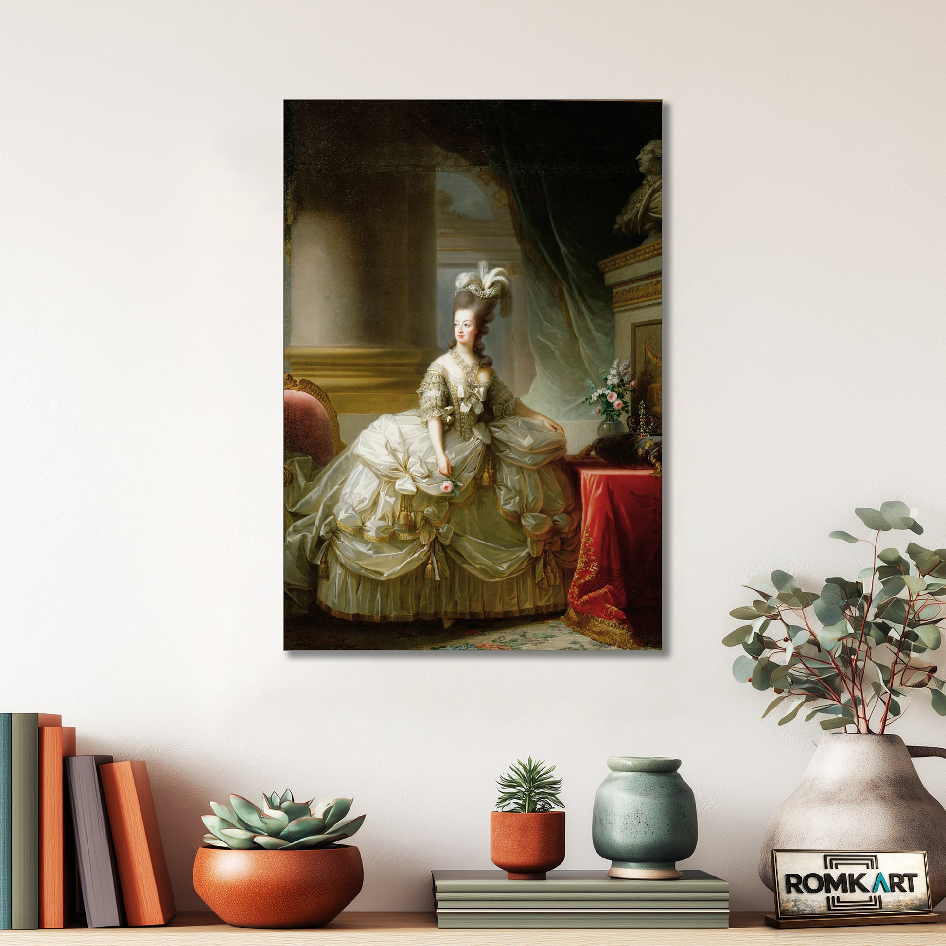 Elisabeth Vigee Le Brun Marie Antoinette In Court Dress 1755-1793 – Reproduction