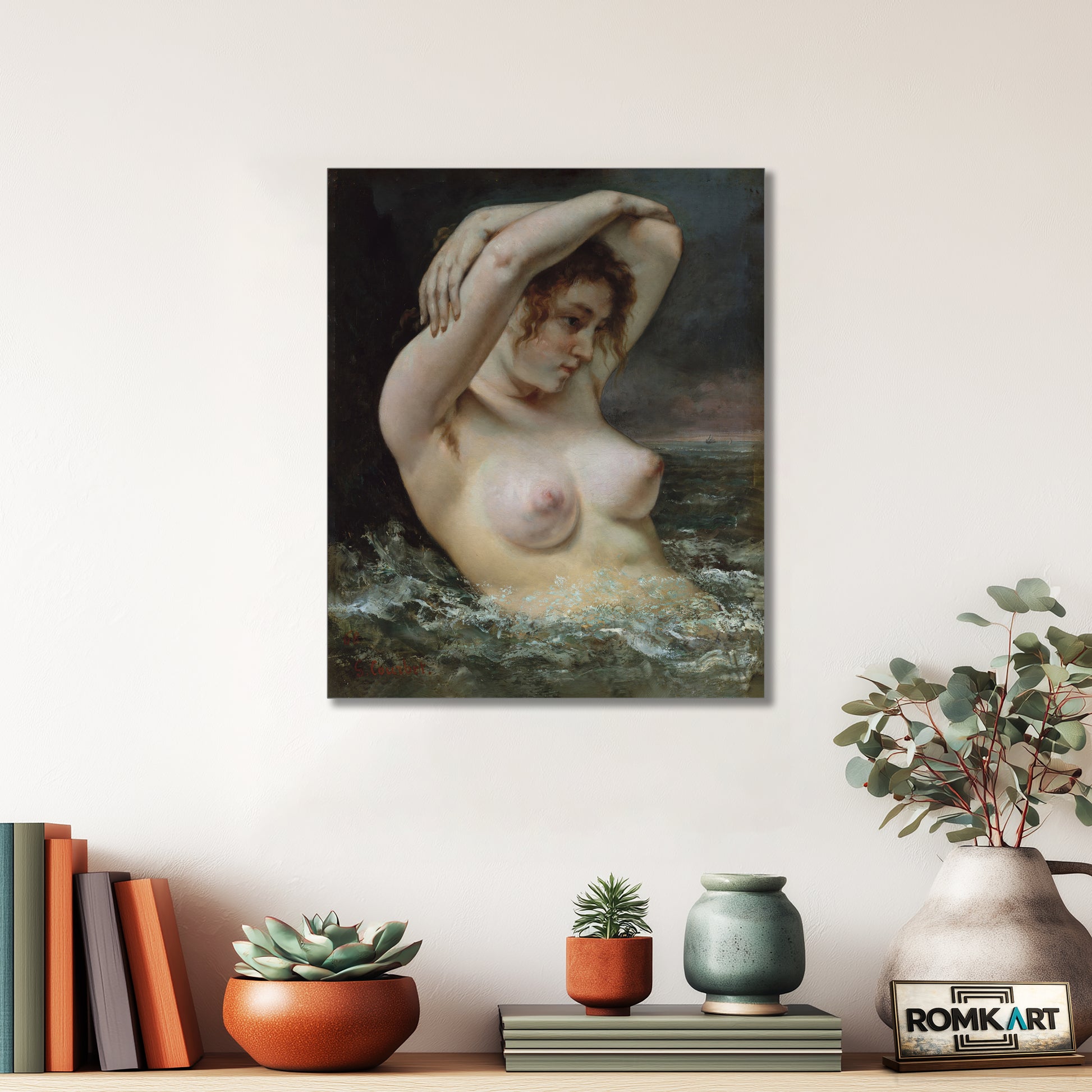 Gustave Courbet The Woman In The Waves 1868 – Reproduction