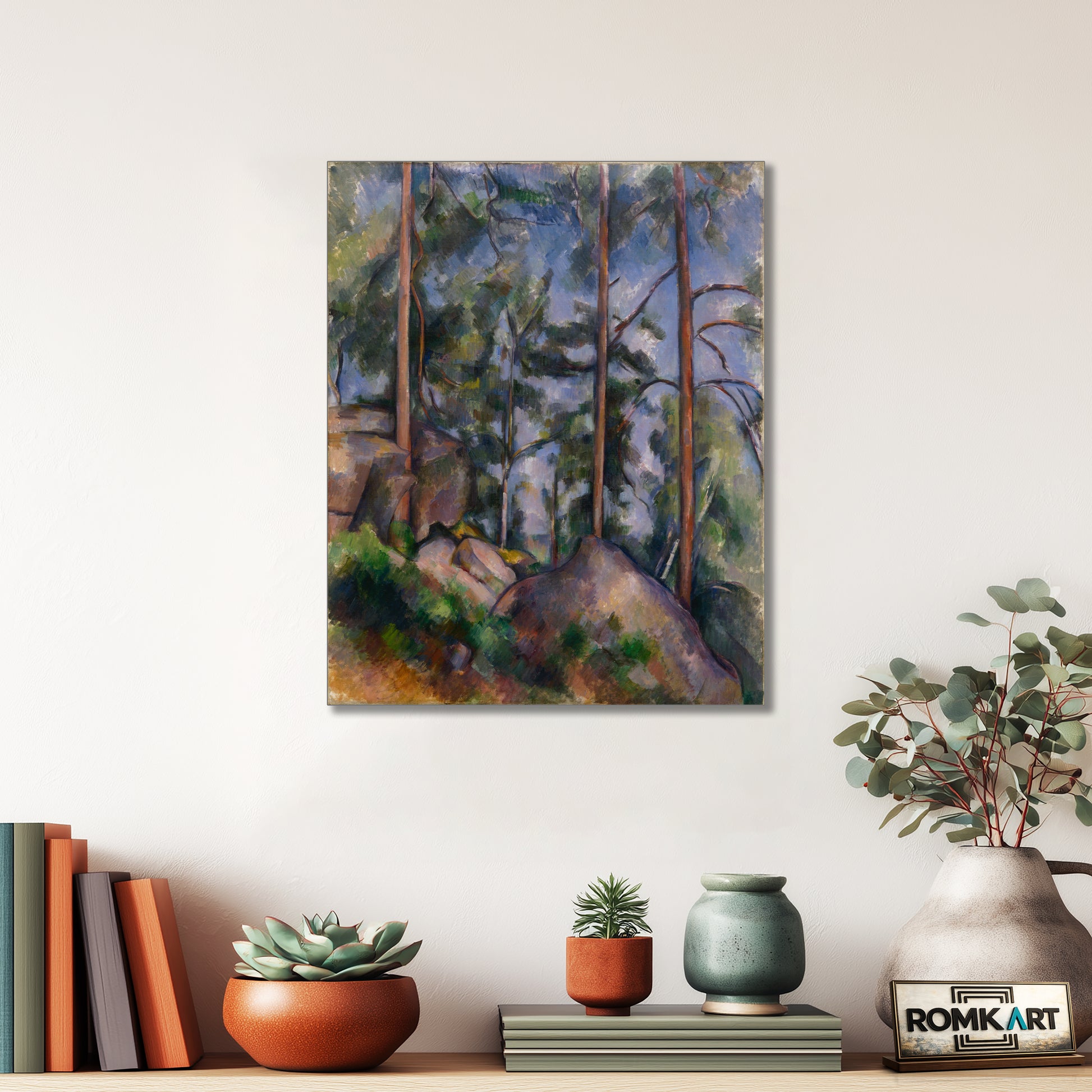 Paul Cezanne Pines And Rocks 1897 – Reproduction