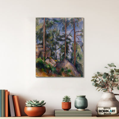 Paul Cezanne Pines And Rocks 1897 – Reproduction