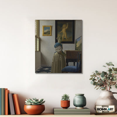 Johannes Vermeer Lady Standing At A Virginal 1670-1672 – Reproduction