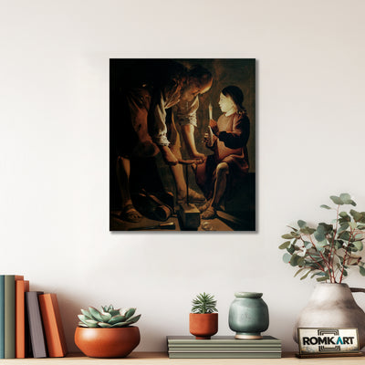 Georges De La Tour Joseph The Carpenter Louvre – Reproduction