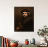 Rembrandt Self-portrait With Beret And Turned-up Collar 1659 – Reproduction