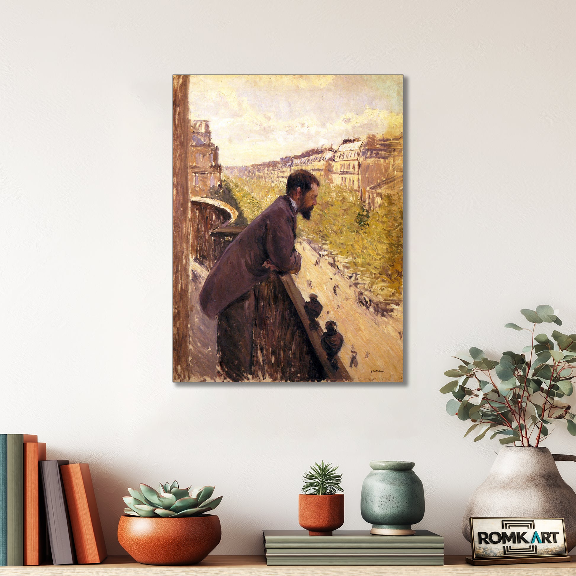 Gustave Caillebotte L'Homme Au Balcon 1880 – Reproduction