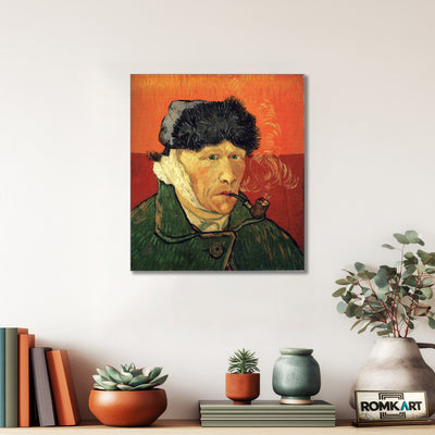 Vincent Van Gogh Self-portrait With Bandaged Ear And Pipe 1889 – Reproduction