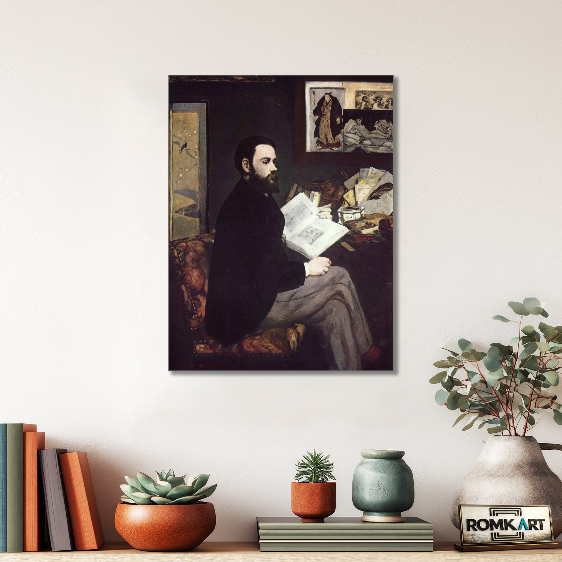 Edouard Manet Portrait Of Emile Zola 1868 – Reproduction